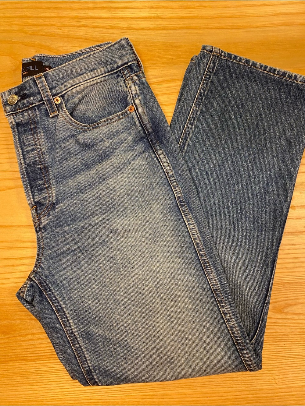 EUC ALEX MILL - Carla Blue Denim Jeans - Classic Straight Fit - Size 26